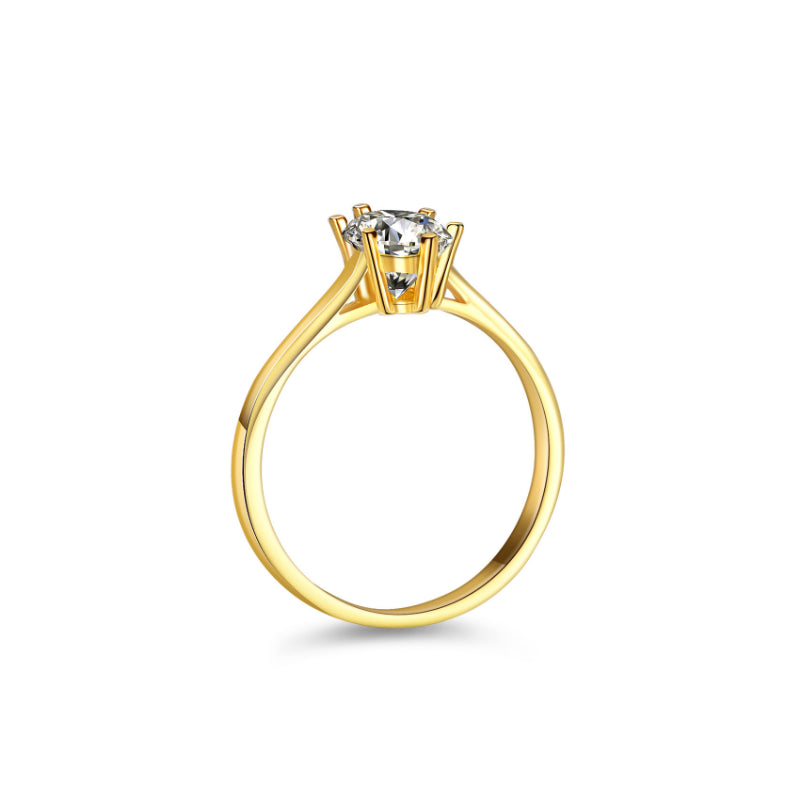 Marquise Cut Moissanite Sterling Silver Ring
