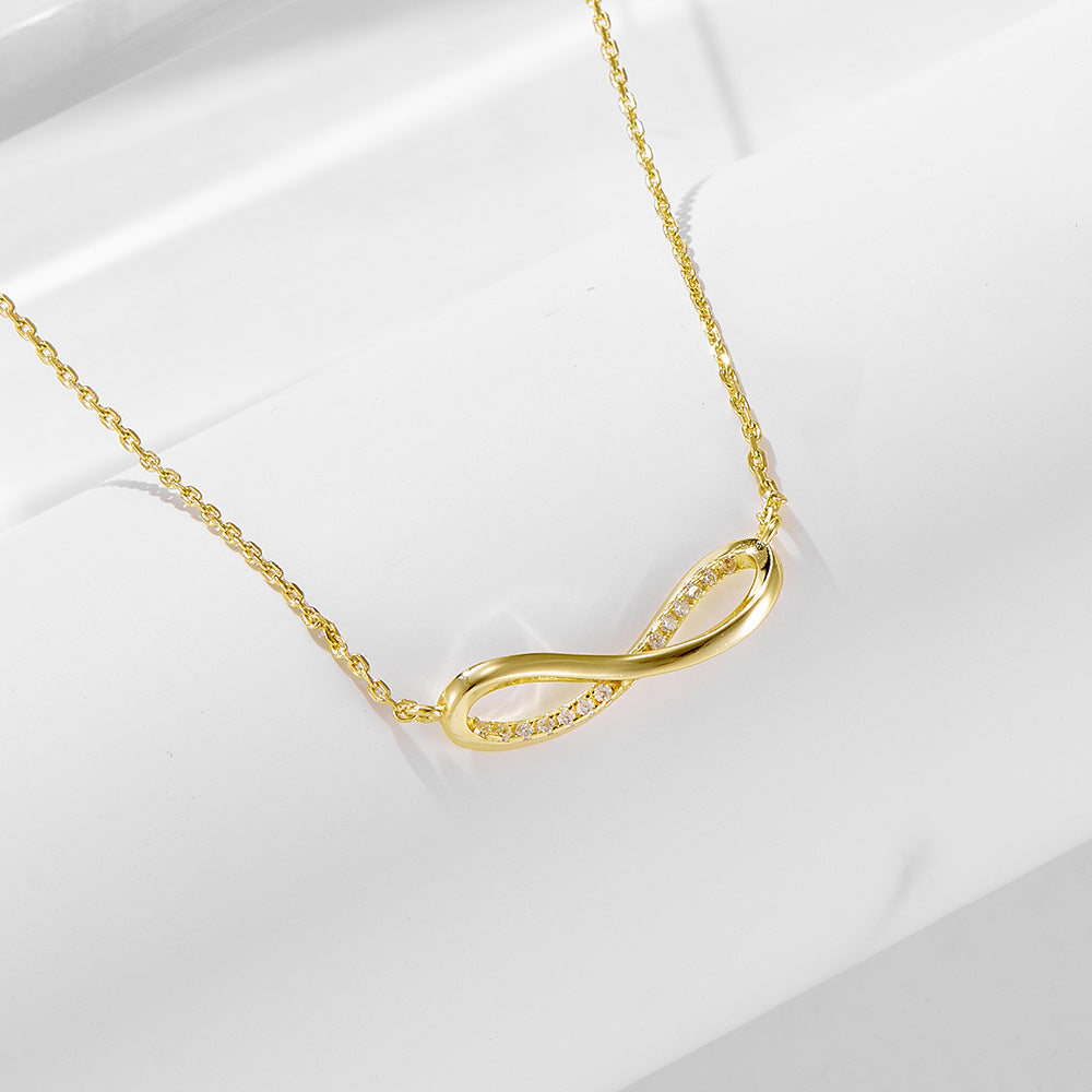 Infinity Symbol Pendant Necklace in Sterling Silver