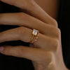 Simple Design Stackable Wedding Band in Sterling Silver for Women