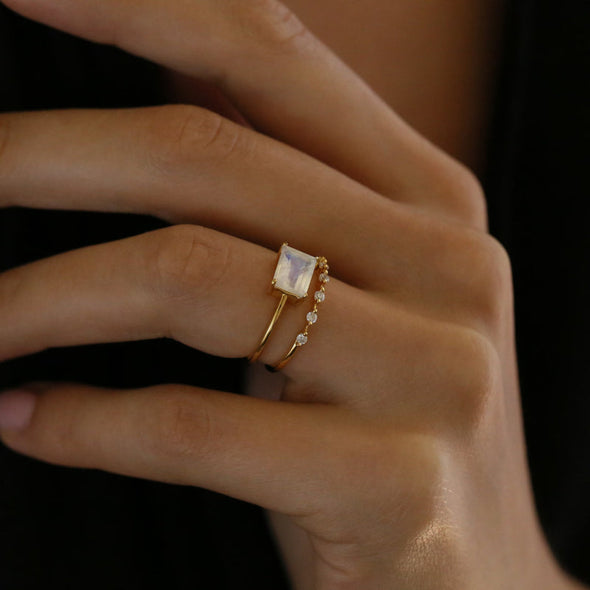 Simple Design Stackable Wedding Band in Sterling Silver for Women