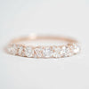 Elegant Half Eternity Sterling Silver Wedding Band