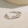 Cute Star Design Sterling Silver Wedding Band