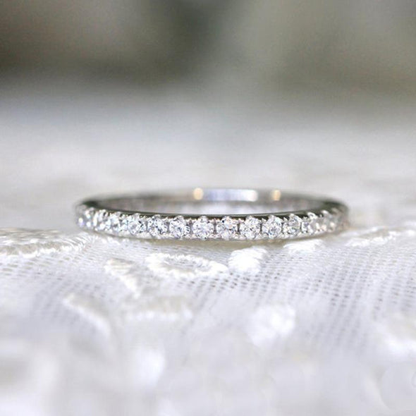 Simple Oval Cut Wedding Bridal Set In Sterling Silver