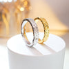 Sparkling 18K Gold Plated Wedding Band