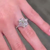 5.0 Carat Radiant Cut Three Stone Engagement Ring