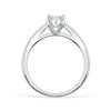 Solitaire Oval Cut In Sterling Silver Engagement Ring