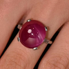 Vintage 10.88ctw Cabochon Cut Ruby Ring
