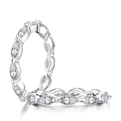 Classic Marquise Cut Eternity Wedding Band