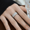 Gorgeous Sterling Silver Eternity Band with Micro pave Setting