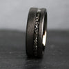 Black Meteorite Men's Wedding Band