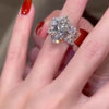 4.0Ct Marquise Cut Wedding Ring Set With Crown Curved Wedding Band