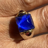 12ctw Cabochon Cut Sapphire Ring