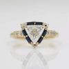 2ctw Trillion Cut Sapphire Engagement Ring