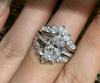 4.0Ct Oval Cut Bridal Set With Jacket Wedding Band
