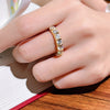 Stunning Round Cut Paved Sterling Silver Wedding Band