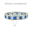 Sparkling Two Tone Design Paved Sterling Silver Wedding Band