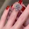 4.0Ct Marquise Cut Wedding Ring Set With Crown Curved Wedding Band