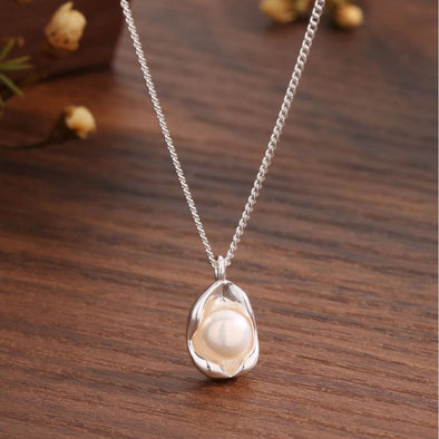 Pearl Pea Sterling Silver Necklace