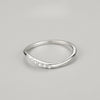 Simple Wave Design Sterling Silver Wedding Band