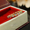 Classic Round Cut Eternity Golden Tone Band