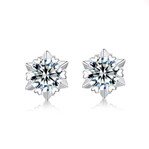 Exquisite Stud Earrings In Sterling Silver