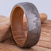 Forest Tungsten Men's Ring with Whiskey Barrel