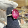 Vintage 10.88ctw Cabochon Cut Ruby Ring