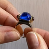 12ctw Cabochon Cut Sapphire Ring