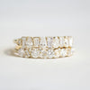Elegant Half Eternity Sterling Silver Wedding Band