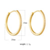 Classic Eternity Sterling Silver Hoop Earrings