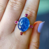 Art Deco 14ctw Cabochon Cut Sapphire Ring