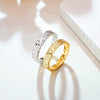 Sparkling 18K Gold Plated Wedding Band