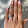 Gorgeous Halo Round Cut Sterling Silver Engagement Ring
