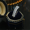 Sparkling Ice Cut Half Eternity Sterling Silver Wedding Band