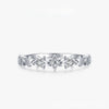 Cute Star Design Sterling Silver Wedding Band