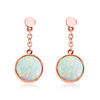 Opal Sterling Silver Drop Earrings