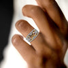 Infinity Design Sterling Silver Ring Wedding Band For Her
