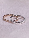 Round Cut Eternity Sterling Silver Ring Wedding Band