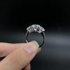 Round Cut Three Stone Engagement Ring