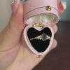 Vintage Natural Cordierite 14K Gold Plated Ring