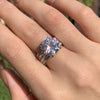 Stunning Round Cut Sterling Silver Engagement Ring