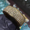 Round Cut 5ct Full Pave Yellow Gold Men's Band