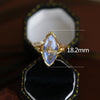 Vintage Moon Stone Marquise Shape in Sterling Silver Engagement