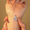 Heart Design Sterling Silver Necklace For Mom