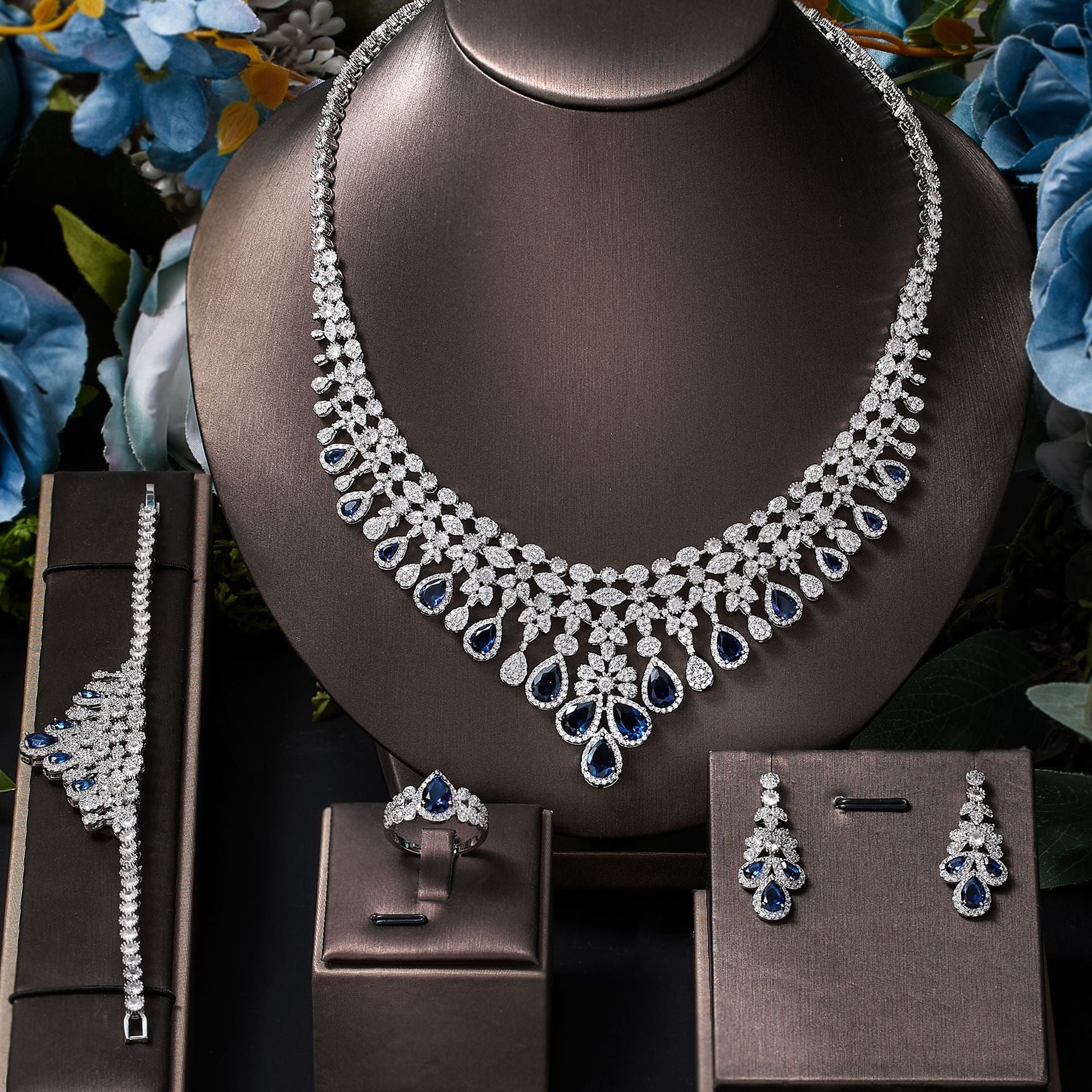 Generous Bride Wedding Accessories 4 Pcs Jewelry Set