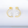 C Design Pearls Studding Earrings