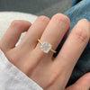 Classic Ice Cut Sterling Silver Engagement Ring