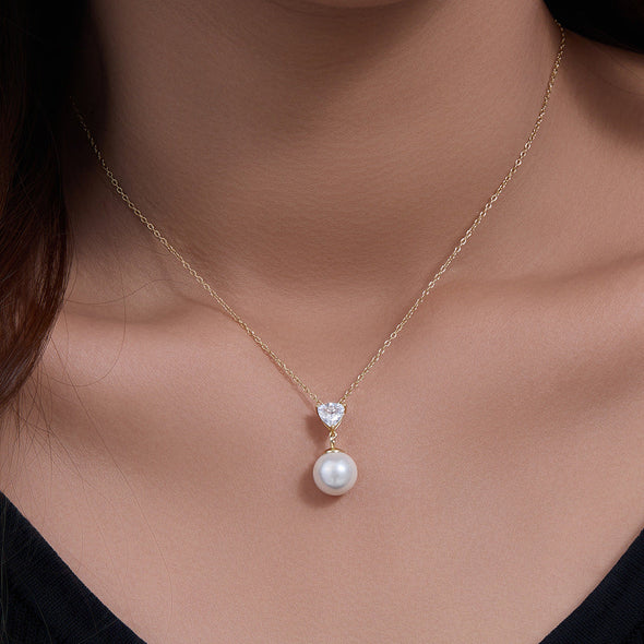 Sterling Silver Pearl Necklace For Mom
