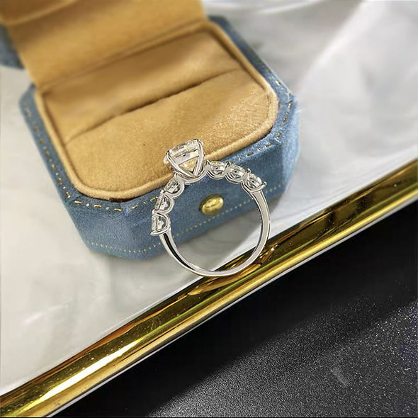 2.0ct Round Cut in Sterling Silver Engagement Ring