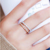 Round Cut Eternity Sterling Silver Ring Wedding Band